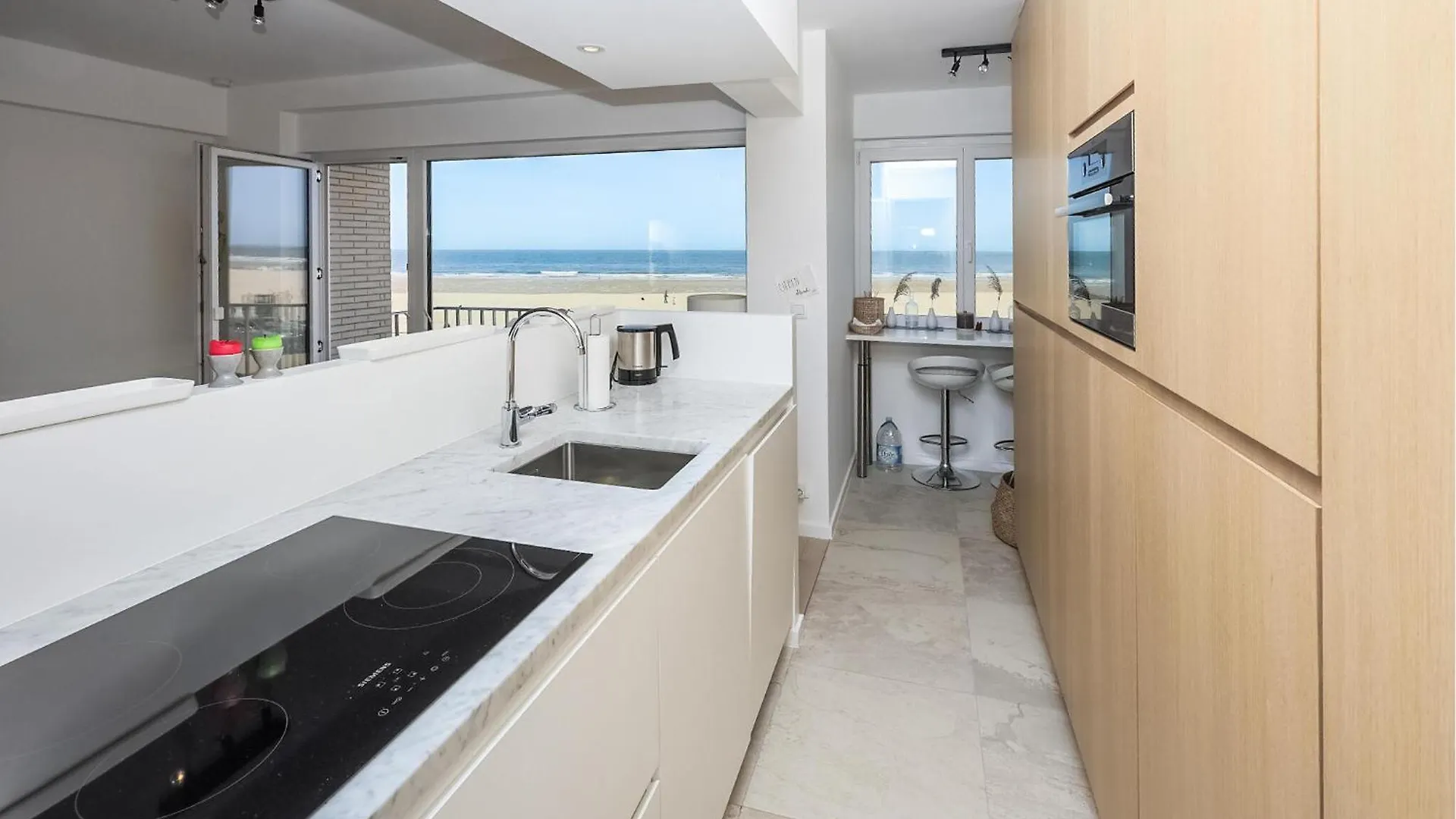 Beach Front Apartment In Oostende With Kitchen